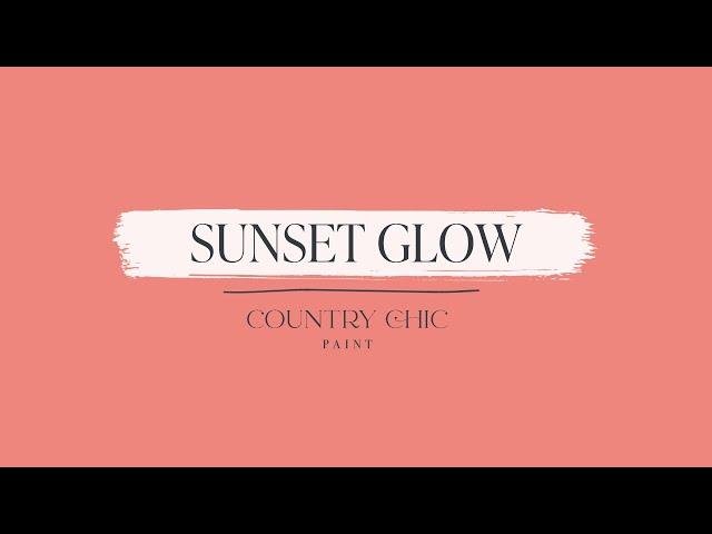 Sunset Glow | Coral Pink Furniture Paint | Country Chic Paint