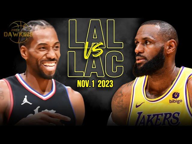 Los Angeles Lakers vs Los Angeles Clippers Full Game Highlights | Nov 1, 2023 | FreeDawkins