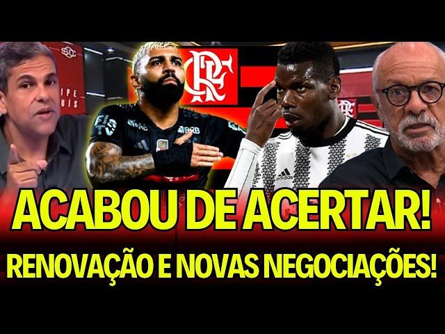 DECIDIU NESSA QUARTA! DIRETORIA CONFIRMOU! GABIGOL! POGBA NO FLA! NOTICIAS DO FLAMENGO! flazoeiro