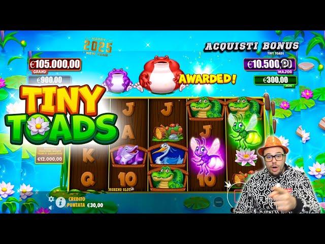 MORENO SLOT ONLINE - Proviamo l'Esclusiva TINY TOADS anche con Acquisti BONUS