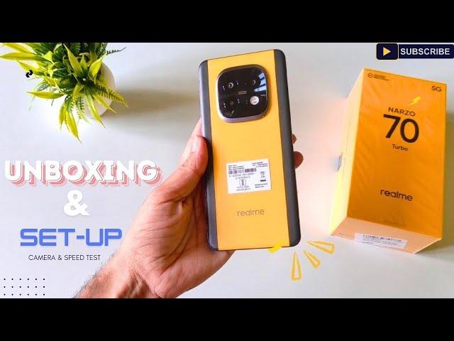 Realme Narzo 70 Turbo 5g  Unboxing, Set-up,Camera and Speed Test