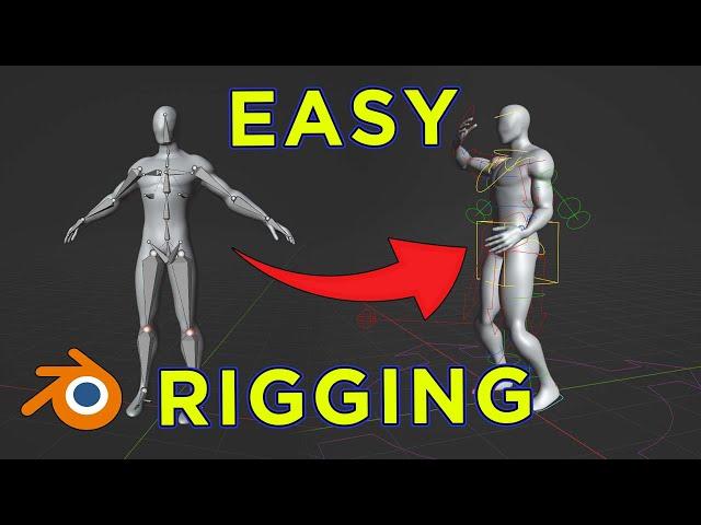 EASY and QUICK Character Rigging in Blender - Blender Basics Tutorial