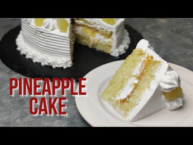 Delicious Homemade Fresh Cream Pineapple Cake Recipe!