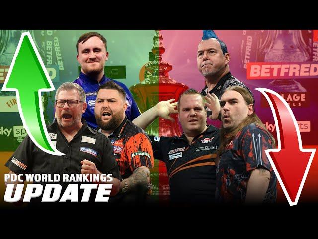 Luke Littler CLOSING IN on top 10, NEW WORLD NUMBER TWO! | PDC Rankings Update - Post Matchplay