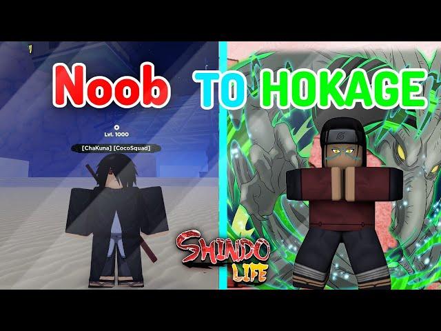 From NOOB To Hokage In Shindo Life! | Hashirama First Hokage! Roblox Naruto!