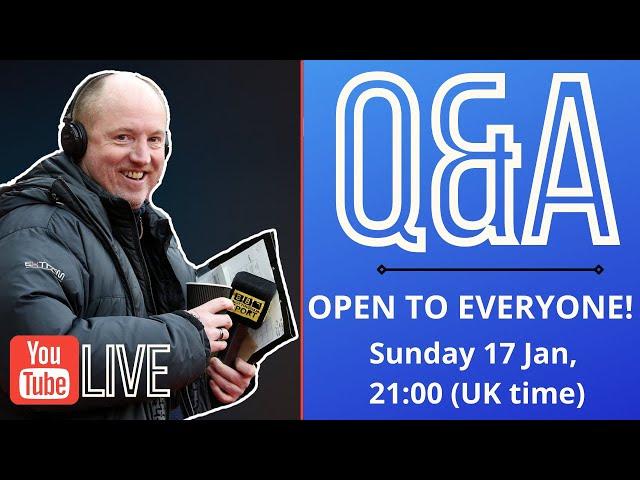 Ask Chippers! Live Q&A open to all…