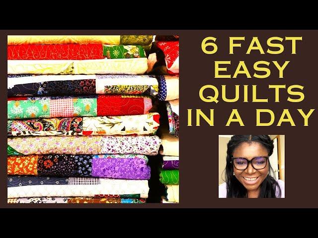 BEGINNERS IN- A- DAY- STASHBUSTER EASY FAST QUILTS ..Patterns link below.