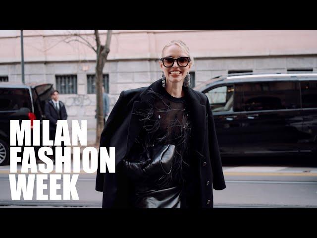 Alberta Ferretti 2024 Street Style l Milan Fashion Week