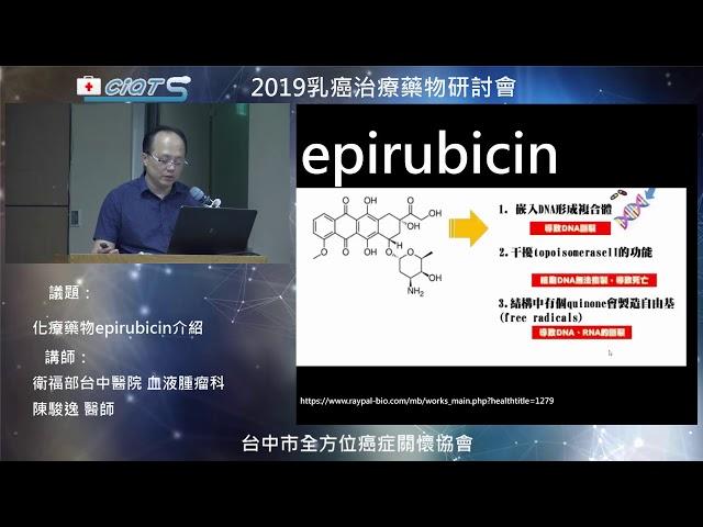 化療藥物epirubicin介紹 1 適應症藥效學特性用法用量