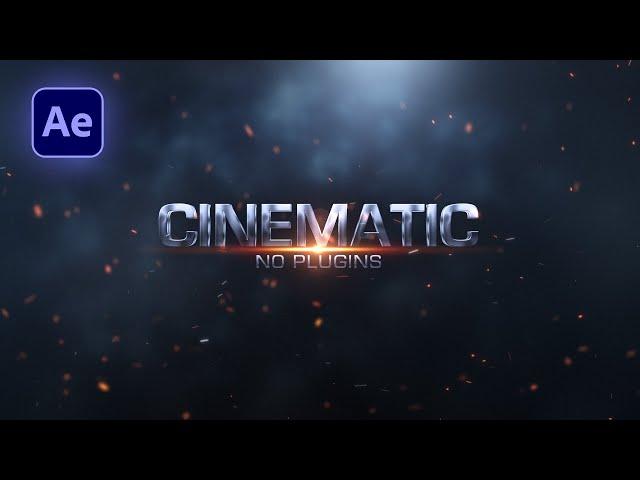 Cinematic Trailer Title Animation in After Effects | After Effects Tutorial | No Plugins