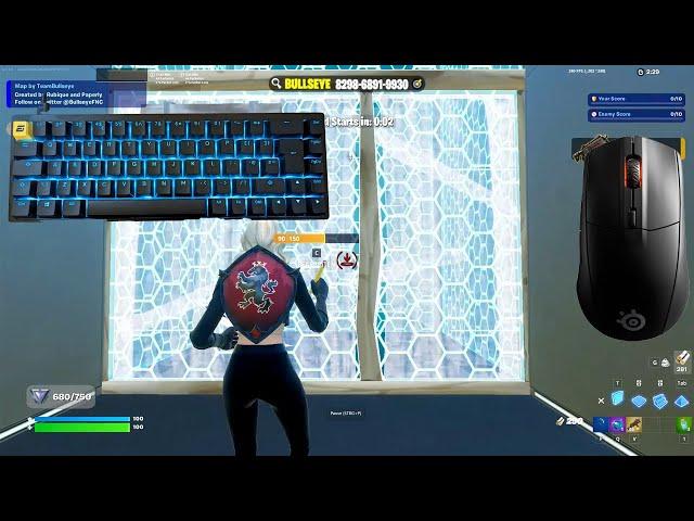 Fortnite ASMR 1v1 Piece Control !!!  Keyboard:Endgame Gear KB65HE