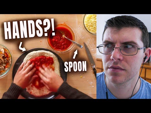 Pro Chef Reacts.. To The WORST Pizzas! (Epicurious)