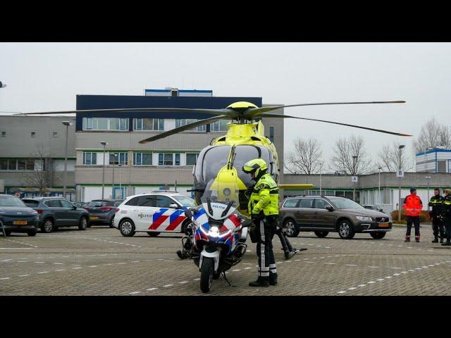 [VTB]Traumahelikopter land voor HagaZiekenhuis Zoetermeer voor Spoedoverplaatsing naar HMC Westeinde