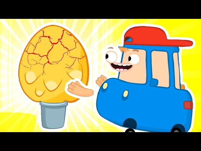 A surprise egg for the car family! Funny cartoons for kids. New episodes of car animation for kids.