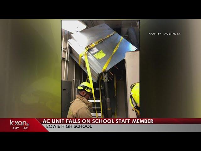 New update on Bowie staff member struck by AC unit