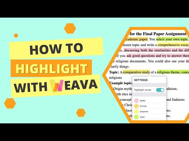 How to Highlight with Weava