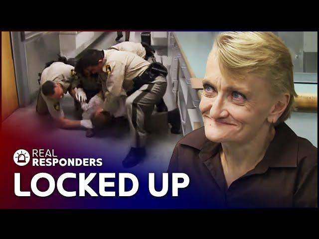 Throwing The Drunk And Combative Suspects Into Isolation Cells | Best Of Jail | Real Responders