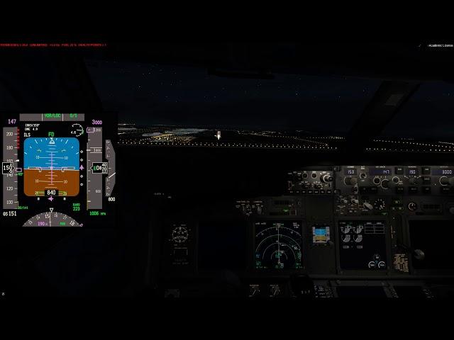 [P3D] P3D4.5 PMDG 737-900 RKSI ILS RWY16 Approach Practice (Feat.Vatisim)