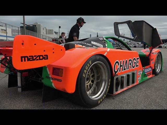 1989 Mazda 767B 4 Rotor Start Up And On Track At Daytona