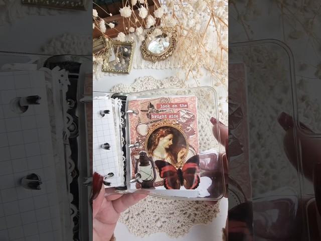 ASMR | Mini Vintage Journal Short #scrapbooking #journalwithme