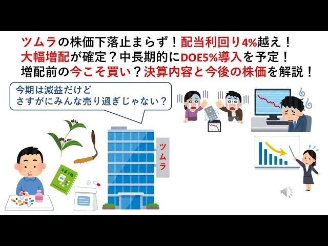 Tsumura's stock price continues to fall! Dividend yield exceeds 4%! Is a large increase in divide...