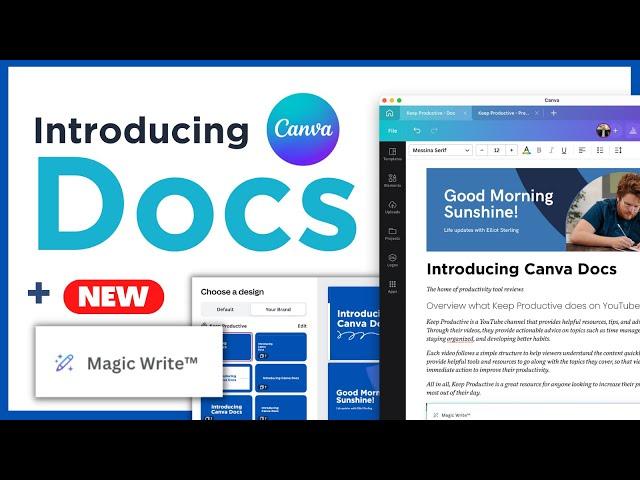 Beginner's Guide to Canva Docs: Get Started!