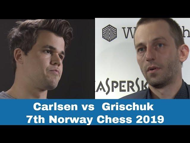Magnus Carlsen vs Alexander Grischuk | Carlsen shines in 7th Norway Chess 2019
