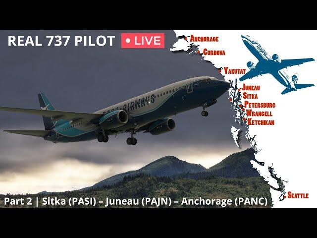 Real 737 Pilot LIVE | Recreating the Alaska Milk Run Part 2/2 | PMDG 737 in MSFS