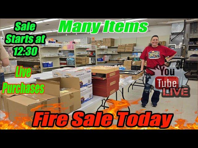 Live Fire Sale! Kitchen, Home Decor, Clothing and much more!
