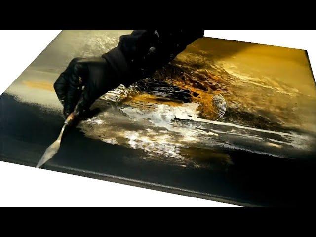 Abstract Painting for Beginners: SIMPLE TOOLS &Techniques / Abstract Acrylic Painting (466)
