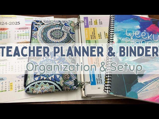 Homeschool Planners & Teacher Binder Set up and Organization + Schedule UPDATE