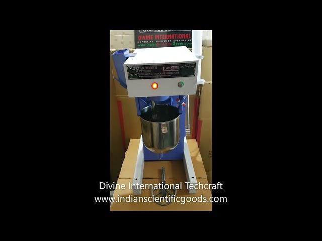 Planetary Mixer for mixing cement pastes, mortars, soils, flours, pharmaceutical powders