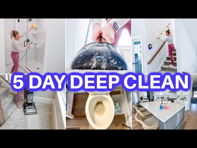 NEW! 5 DAY SATISFYING DEEP CLEAN WITH ME | SPEED CLEANING MOTIVATION | DEEP CLEANING +CLEANING HOUSE