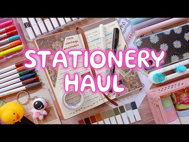 STATIONERY HAUL for aesthetic notes and journaling  TESTING SCHOOL SUPPLIES from @stationerypal