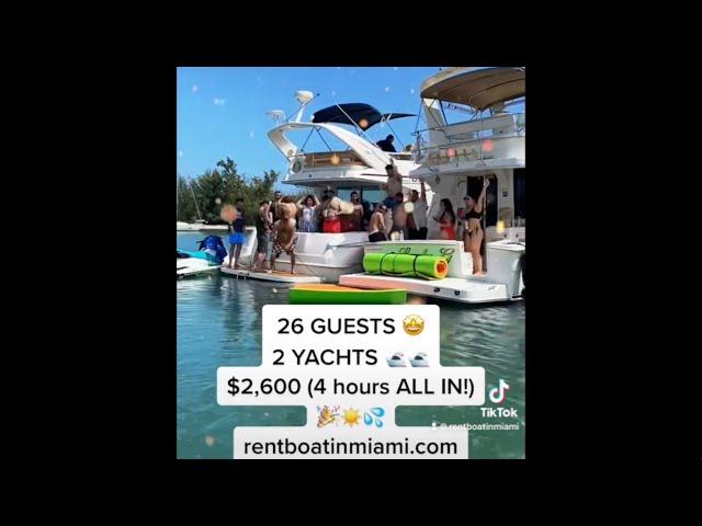 Best Miami Yacht Rental for Your Ultimate Boat Party  Party Yacht Rental for Large Groups