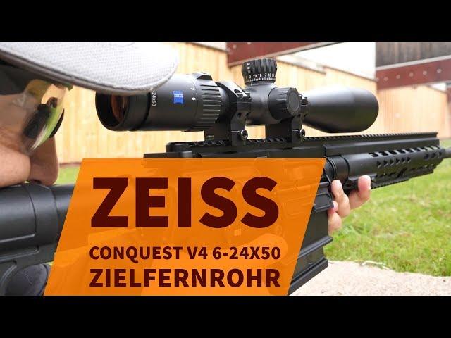 ZEISS Conquest V4 6-24x50 rifle scope on a HK MR 308 on the shooting range