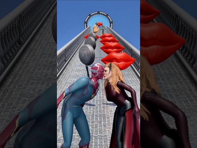 GTA V New Epic Save Run Vision vs Scarlet Witch Funny Challenge! #gta