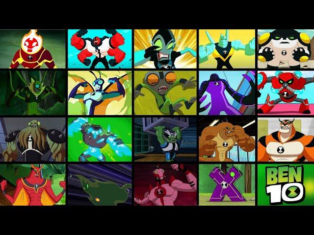 BEN 10 REBOOT ALL TRANSFORMATIONS