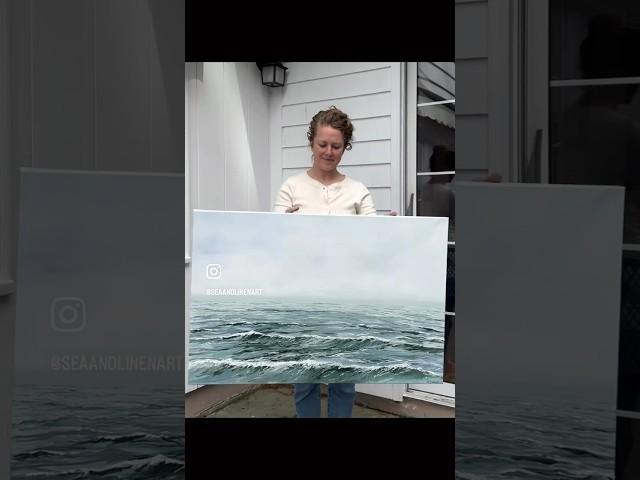 Painting reveal #coastal #seascapepainting #artreveal #coastaldecor #painting