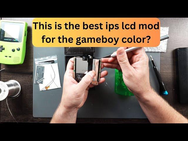 How to install the funny playing Q5 IPS lcd screen in a Gameboy color