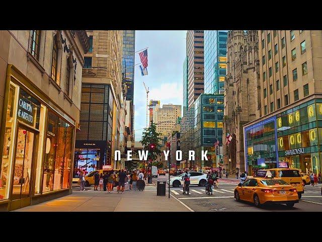 A Day Out in Manhattan | Fifth Avenue, Rockefeller Centre | New York Walking Tour in 4K