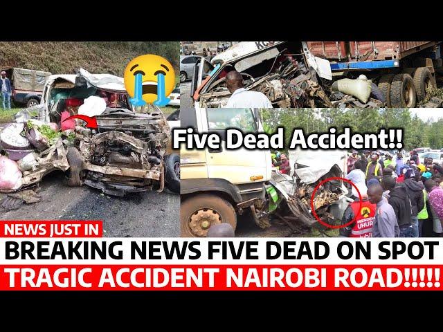 Just Now‼️TRAGIC Accident FIVE DEAD on SPOT others INJURED as LORRY slams PROBOX in NAIROBI; Sad