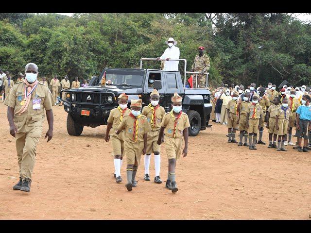 President Museveni closes National Scouts Camp 2022 at Kaazi, Wakiso district. Over 2,873 attended