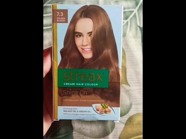 how to use streax golden brown hair colour (7.3)