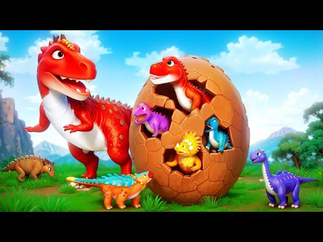 Dinosaur Mud Egg Adventure | Funny Dinosaurs Comedy Cartoons | Jurassic World
