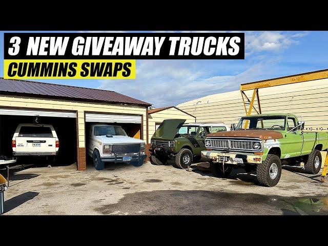 We Bought 3 Retro Trucks To Giveaway! Shop Update Vlog