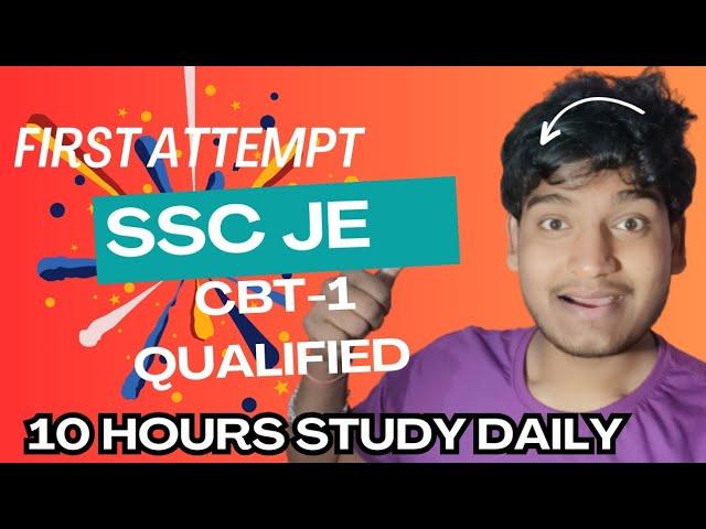 first Attempt Clear SSC JE CBT-1 | 12 hours Study Daily