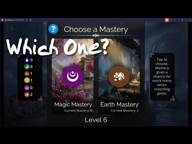 Gems of War First Steps: Which Gem Mastery to Choose When You Go Up Levels