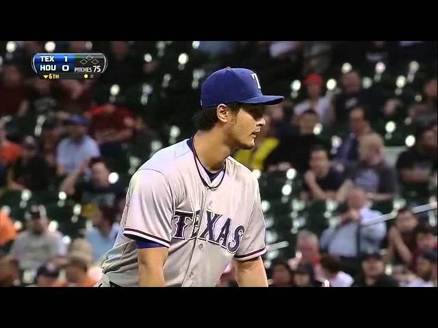 Darvish flirts with perfection