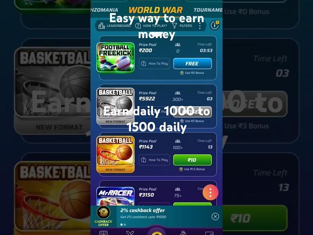 Easy w to earn money from winzo app#music #winzo.    Applink--https://winzo.onelink.me/gu8K/lnwhqgs3